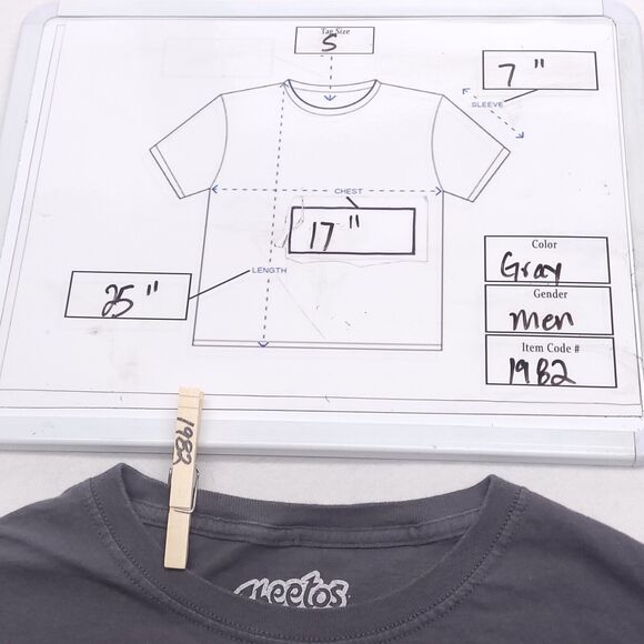 Cheetos Casual Crew Nexk Short Sleeve Graphic T Shirt Mens Size Small S Gray - Picture 8 of 8